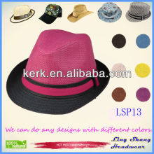 2013 Самая поздняя изящная панама Женский 100% соломенная шляпа, LSP13